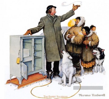 Norman Rockwell Painting - vendedor normando rockwell